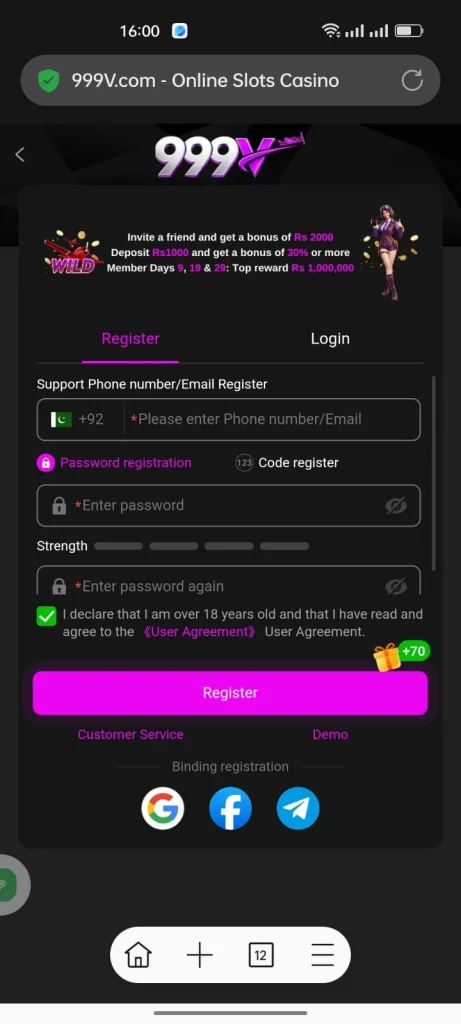 999V Register